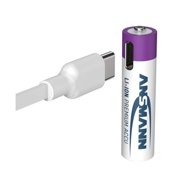 Ansmann AAA 1.5v Li-ion USB-C Pack of 4