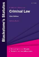 Blackstone's Statutes on Criminal Law (PDF eBook)