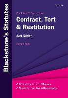 Blackstone's Statutes on Contract, Tort & Restitution (PDF eBook)