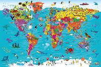 Collins Childrens World Wall Map: An Illustrated Poster for Your Wall