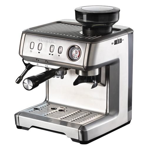 Ariete Metal Espresso Coffee Maker With Grinder S/S
