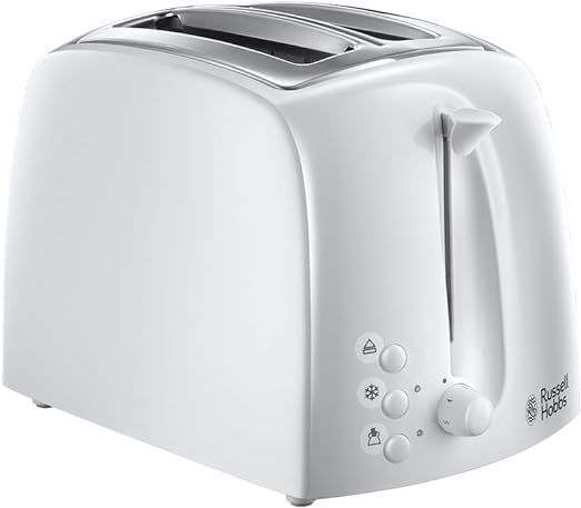 Russell Hobbs Textures 2 Slice White Toaster