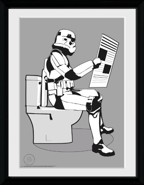 Star Wars Original Stormtrooper Storm Pooper 30 x 40cm Framed Collector Print